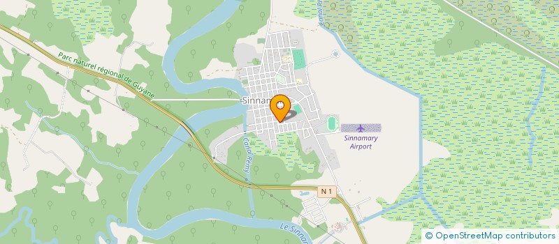 localisation de l'entreprise SOCIETE DE TRANSPORT DE LOCATIONS ET AUTRES ACTIVITES ANNEXES  SINNAMARY