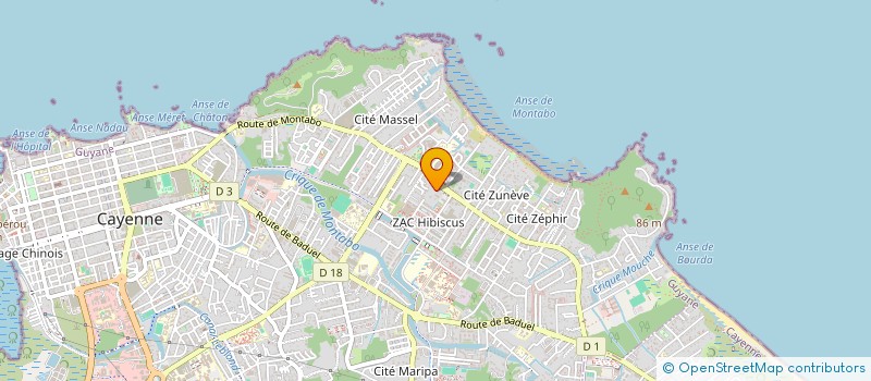 localisation de l'entreprise SOCIETE DE TRANSPORT DE MARCHANDISES DIVERSES ET LOCATIONS  CAYENNE