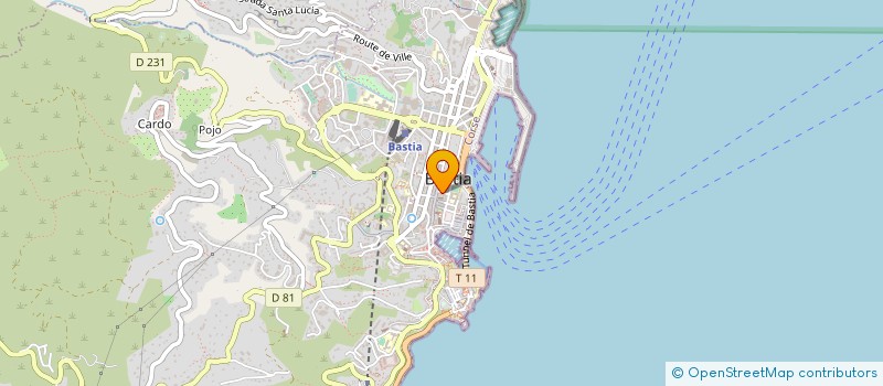 localisation de l'entreprise SOCIETE DE TRANSPORT ET LOCATION  BASTIA