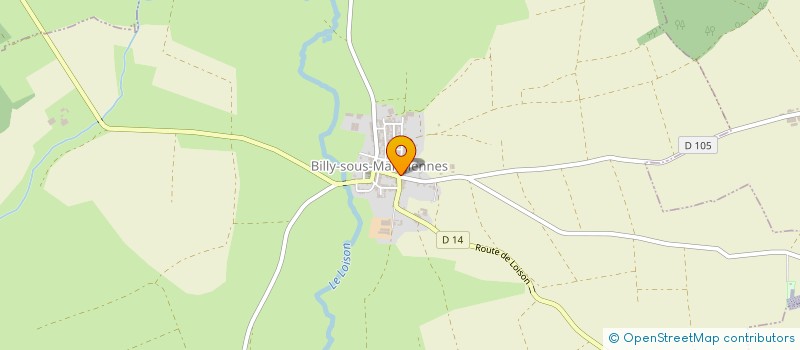localisation de l'entreprise SOCIETE DE TRANSPORT INGLEBERT LAURE à BILLY-SOUS-MANGIENNES