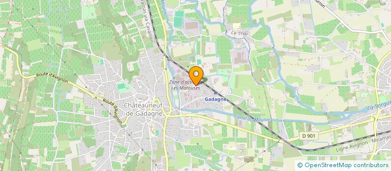 localisation de l'entreprise SOCIETE DE TRANSPORT LUCOISE  CHATEAUNEUF-DE-GADAGNE