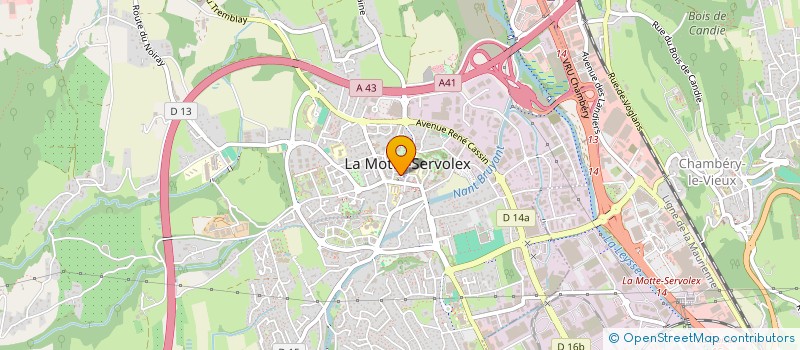 localisation de l'entreprise SOCIETE DE TRANSPORT MORANDA FERLIN à LA MOTTE-SERVOLEX