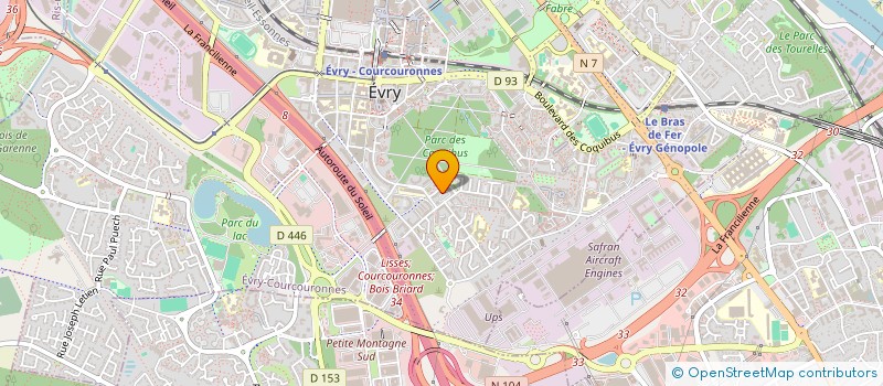 localisation de l'entreprise SOCIETE DE TRANSPORT NICOLAS  EVRY-COURCOURONNES