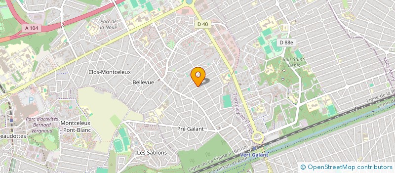 localisation de l'entreprise SOCIETE DE TRANSPORT RAHIER COUTANT à VILLEPINTE