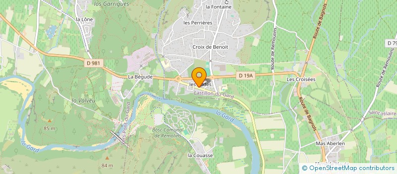 localisation de l'entreprise SOCIETE DE TRANSPORT REMOULINOIS  CASTILLON-DU-GARD