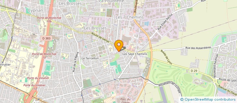 localisation de l'entreprise SOCIETE DE TRANSPORT URGENT DES COLIS SOTUC SARL à BRON