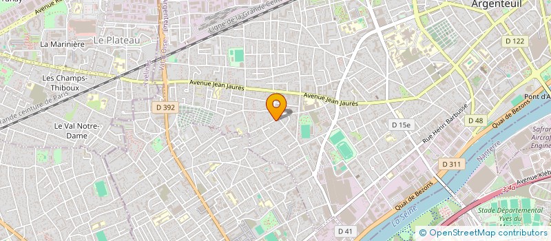 localisation de l'entreprise SOCIETE DE TRANSPORTS ALVES POTEL à ARGENTEUIL