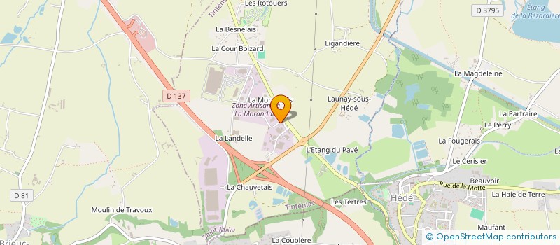 localisation de l'entreprise SOCIETE DE TRANSPORTS BIOCOOP à TINTENIAC