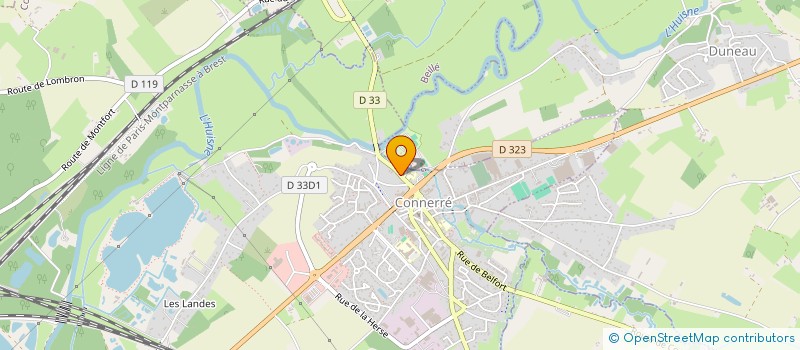 localisation de l'entreprise SOCIETE DE TRANSPORTS BRICHET à CONNERRE