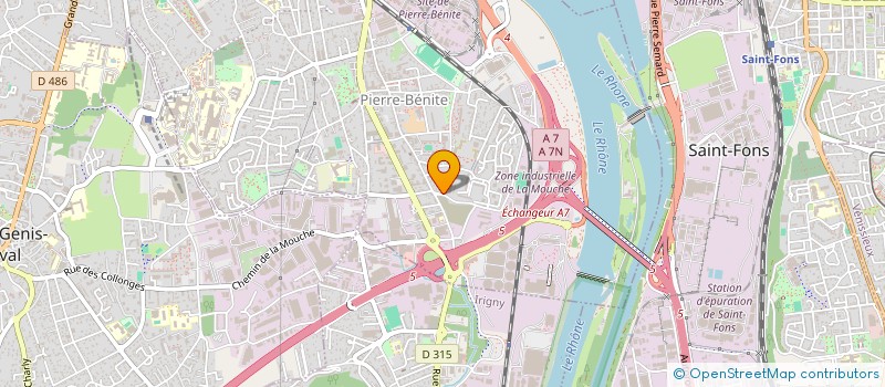 localisation de l'entreprise SOCIETE DE TRANSPORTS DE GAZ ET DE PRODUITS TOXIQUES OU INFLAMMABLES à OULLINS-PIERRE-BENITE