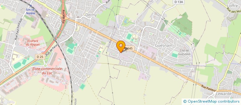 localisation de l'entreprise SOCIETE DE TRANSPORTS DE L'ARRONDISSEMENT DE DOUAI  GUESNAIN