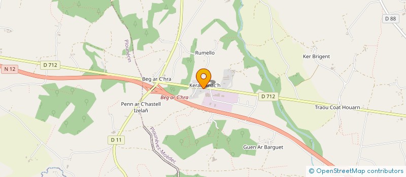 localisation de l'entreprise SOCIETE DE TRANSPORTS ET D'AFFRETEMENT DU TREGOR à PLOUNEVEZ-MOEDEC
