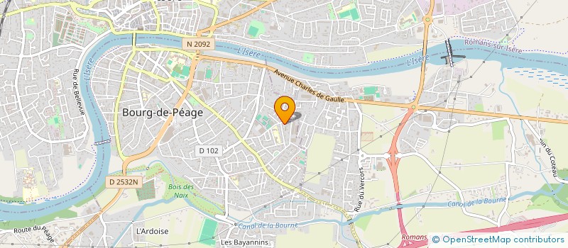 localisation de l'entreprise SOCIETE DE TRANSPORTS ET D AFFRETEMENTS DELVAL à BOURG-DE-PEAGE
