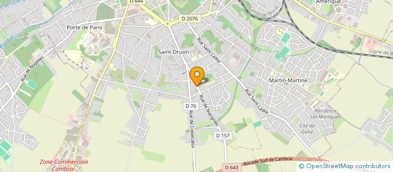 localisation de l'entreprise SOCIETE DE TRANSPORTS ET DE LOCATION PLUVINAGE à CAMBRAI