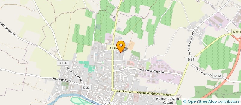 localisation de l'entreprise SOCIETE DE TRANSPORTS ET DE SERVICE à JARNAC