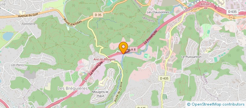 localisation de l'entreprise SOCIETE DE TRANSPORTS, EXCURSIONS ET VOYAGES EUROPEENNE à MOUGINS