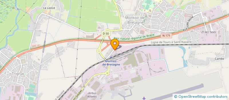localisation de l'entreprise SOCIETE DE TRANSPORTS FLUVIO MARITIMES DE L'OUEST à MONTOIR-DE-BRETAGNE