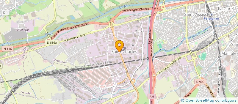 localisation de l'entreprise SOCIETE DE TRANSPORTS GRANDE BRETAGNE  PERPIGNAN