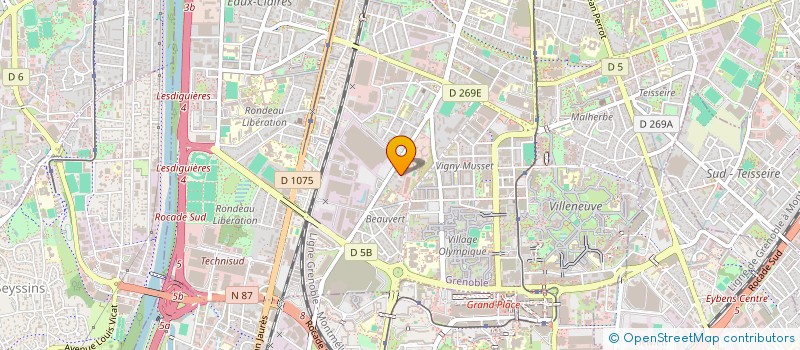 localisation de l'entreprise SOCIETE DE TRANSPORTS ISEROISE  GRENOBLE