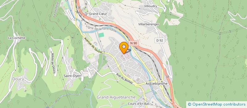 localisation de l'entreprise SOCIETE DE TRAVAUX ALPINS - S.T.A. à GRAND-AIGUEBLANCHE