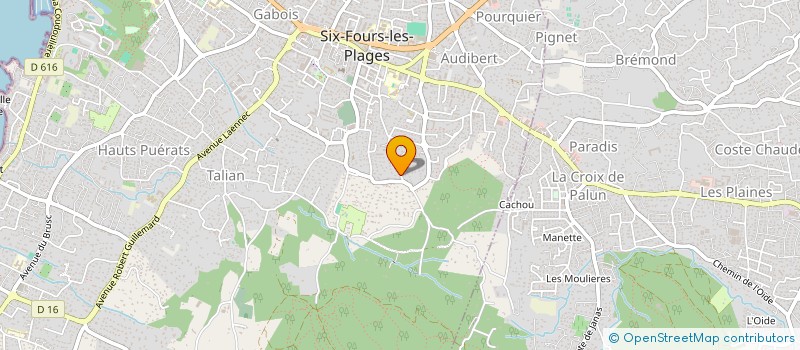 localisation de l'entreprise SOCIETE DE TRAVAUX AZUREENE à SIX-FOURS-LES-PLAGES
