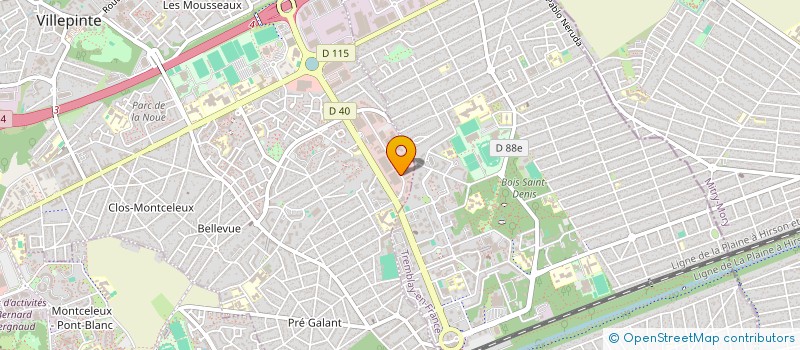localisation de l'entreprise SOCIETE DE TRAVAUX D'AMENAGEMENT ET DE RENOVATION à VILLEPINTE