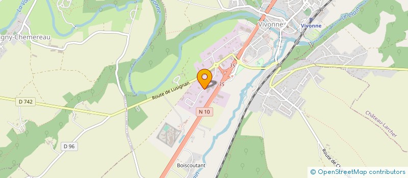 localisation de l'entreprise SOCIETE DE TRAVAUX D'ENTRETIEN VIENNOISE ET PAR ABREVIATION S.T.E.V. à VIVONNE