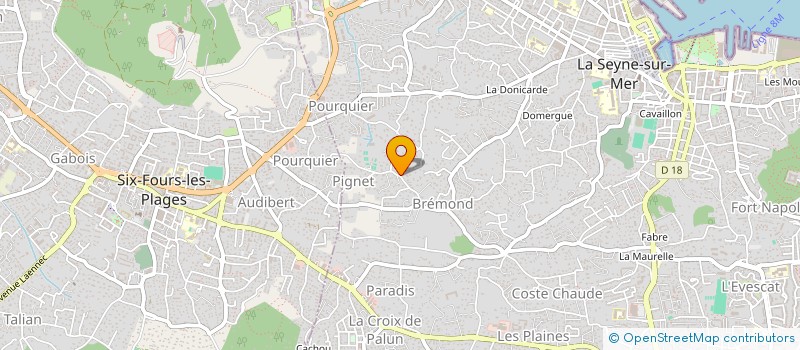 localisation de l'entreprise SOCIETE DE TRAVAUX D'ETANCHEITE POUR L'HABITAT à LA SEYNE-SUR-MER