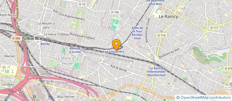 localisation de l'entreprise SOCIETE DE TRAVAUX DE BATIMENT à VILLEMOMBLE