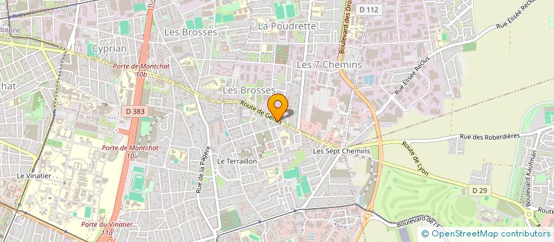 localisation de l'entreprise SOCIETE DE TRAVAUX DE BATIMENT BEKKAL à BRON