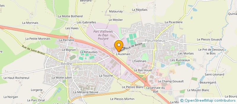 localisation de l'entreprise SOCIETE DE TRAVAUX DE DEMOLITIONS ET FORESTIERS à PLEUMELEUC