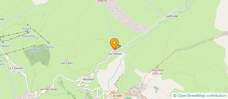 localisation de l'entreprise SOCIETE DE TRAVAUX DES ALPES à LA GRAVE