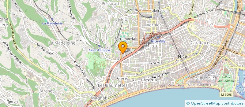 localisation de l'entreprise SOCIETE DE TRAVAUX DES ALPES MARITIMES à NICE