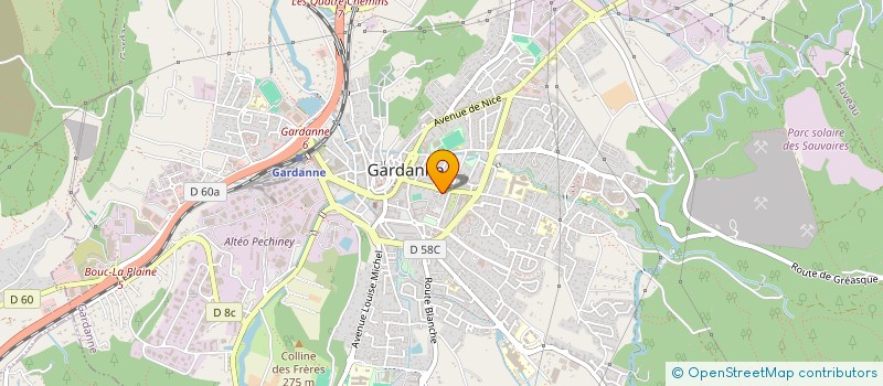 localisation de l'entreprise SOCIETE DE TRAVAUX DES ALPES MARITIMES  GARDANNE