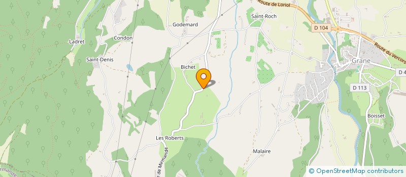 localisation de l'entreprise SOCIETE DE TRAVAUX DU BATIMENT  GRANE