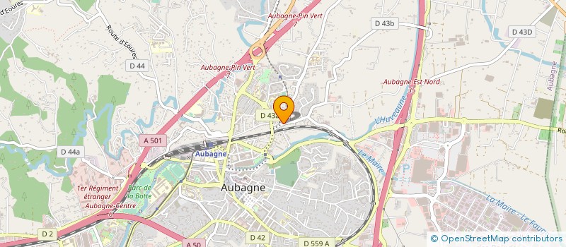 localisation de l'entreprise SOCIETE DE TRAVAUX DU BATIMENT à AUBAGNE