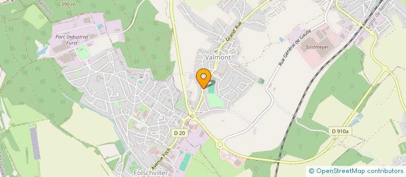 localisation de l'entreprise SOCIETE DE TRAVAUX DU BATIMENT DE LORRAINE à VALMONT