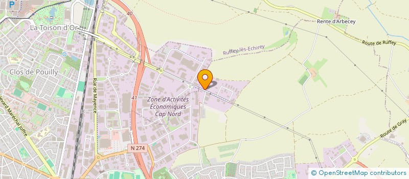 localisation de l'entreprise SOCIETE DE TRAVAUX DU CENTRE EST à SAINT-APOLLINAIRE