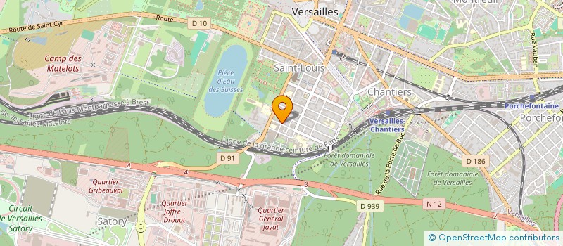 localisation de l'entreprise SOCIETE DE TRAVAUX ET BATIMENTS à VERSAILLES