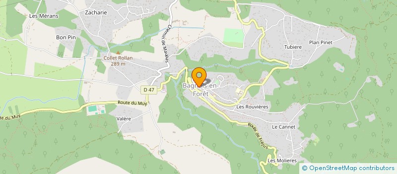 localisation de l'entreprise SOCIETE DE TRAVAUX ET D'ETUDES à LES ADRETS-DE-L'ESTEREL