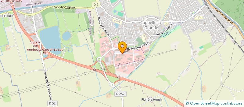 localisation de l'entreprise SOCIETE DE TRAVAUX ET DE RENOVATION S.T.R.  CAPPELLE-LA-GRANDE