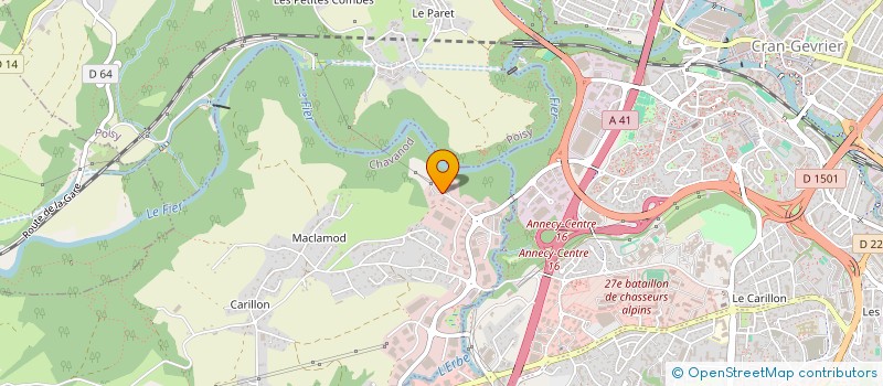 localisation de l'entreprise SOCIETE DE TRAVAUX ET MATERIAUX RAVINETTO - STMR à CHAVANOD