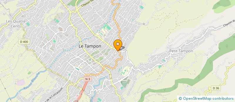 localisation de l'entreprise SOCIETE DE TRAVAUX ET TELECOMMUNICATIONS  LE TAMPON