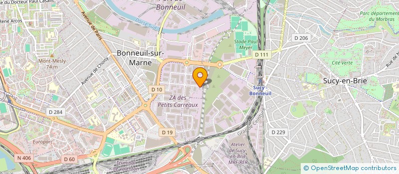 localisation de l'entreprise SOCIETE DE TRAVAUX PUBLIC PROM à BONNEUIL-SUR-MARNE
