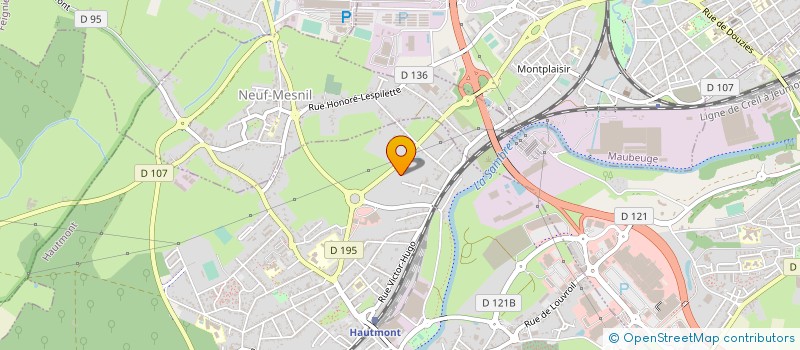 localisation de l'entreprise SOCIETE DE TRAVAUX PUBLICS DE L'AVESNOIS  HAUTMONT