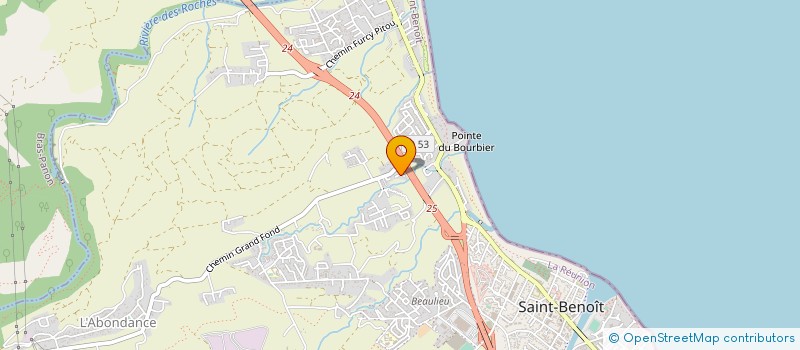 localisation de l'entreprise SOCIETE DE TRAVAUX PUBLICS DE L'EST à SAINT-BENOIT