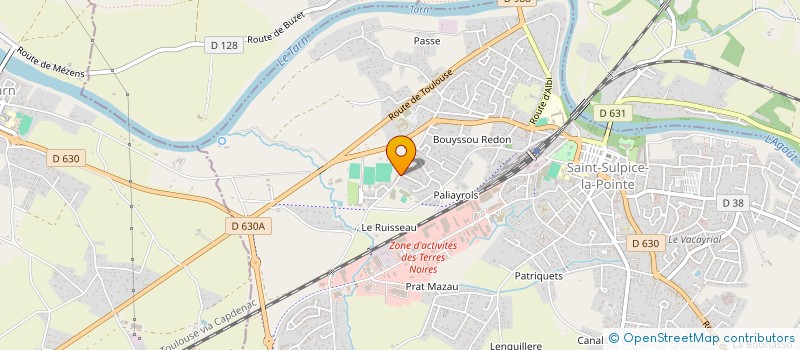 localisation de l'entreprise SOCIETE DE TRAVAUX PUBLICS ET D'AMENAGEMENTS  SAINT-SULPICE-LA-POINTE