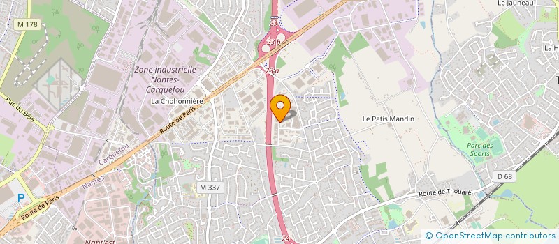 localisation de l'entreprise SOCIETE DE TRAVAUX PUBLICS ET D'ELECTRIFICATION TRAPELEC à SAINTE-LUCE-SUR-LOIRE