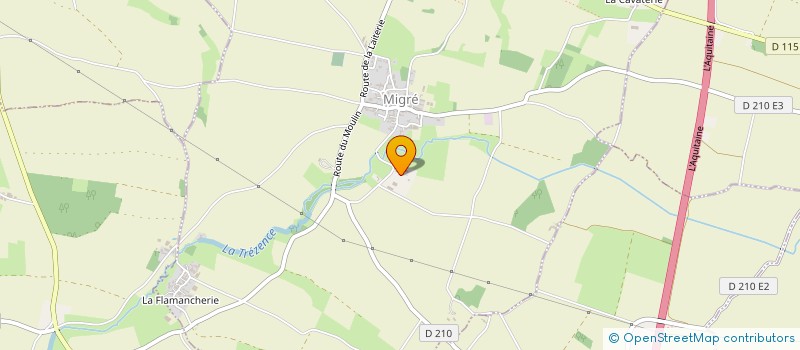 localisation de l'entreprise SOCIETE DE TRAVAUX PUBLICS ET DE TRANSPORTS DE LA TREZENCE  MIGRE