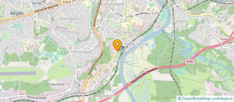 localisation de l'entreprise SOCIETE DE TRAVAUX PUBLICS ET PRIVES PARRE XAVIER  ANGLET